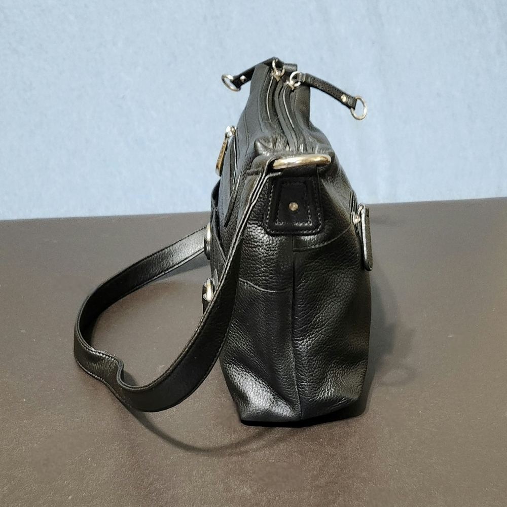 Stone & Co black genuine leather shoulder bag - Picture 2 of 10